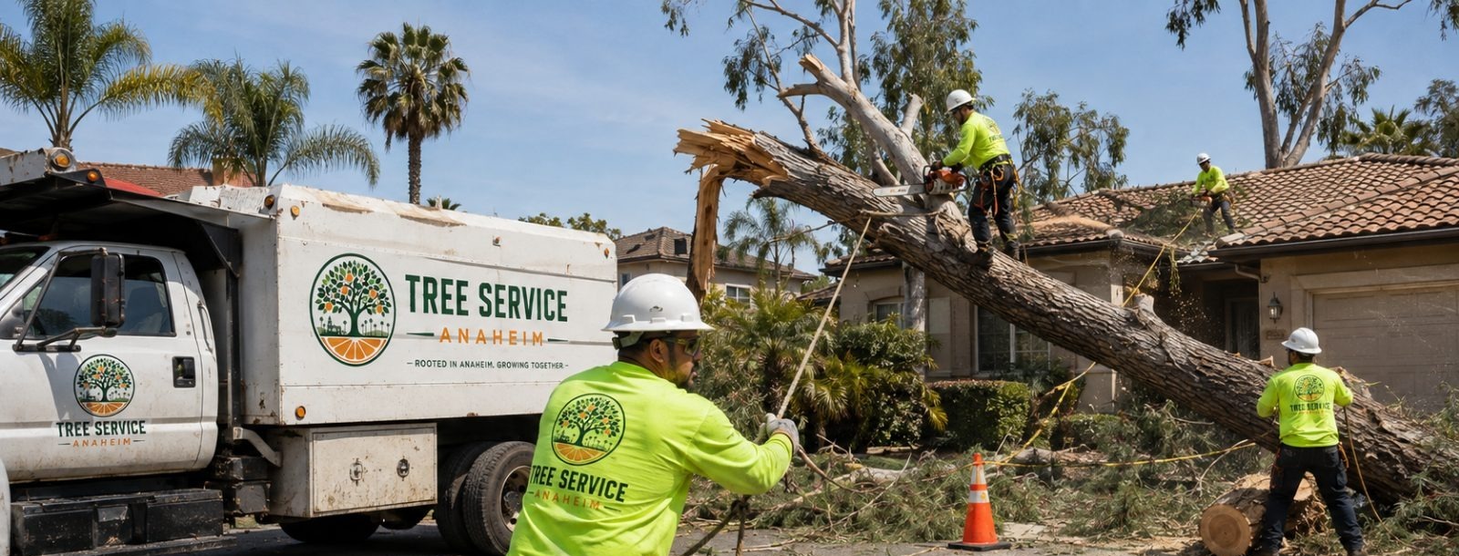 Emergency tree removal in Anaheim, California Emergency tree removal response in Anaheim, California